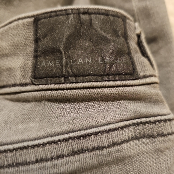 Women's Size 0 Short American Eagle Next Level Stretch Jegging Gray Denim Jeans - Picture 9 of 11